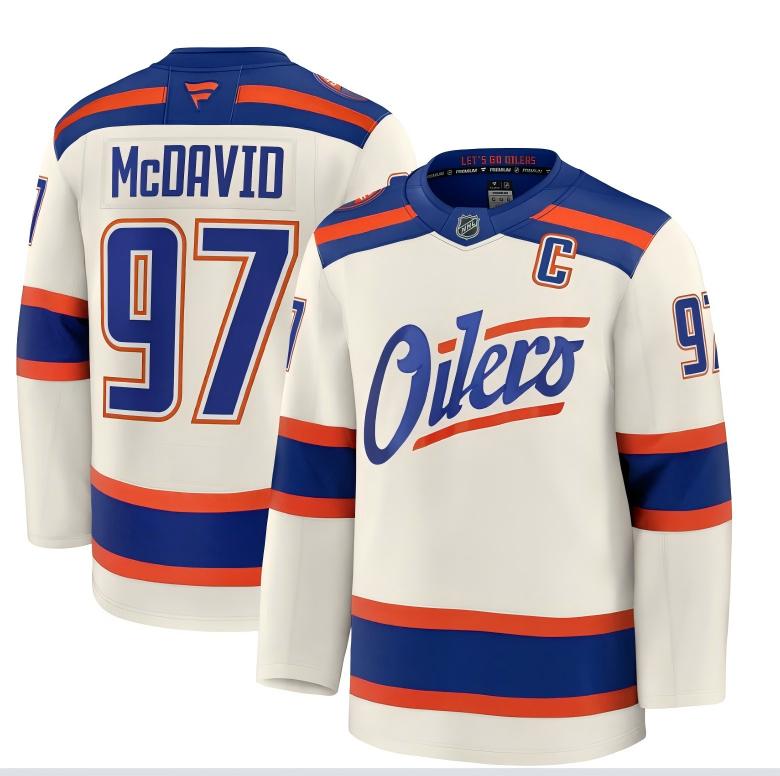 Custom Men Edmonton Oilers white 2025 NHL jersey(1)->customized nhl jersey->Custom Jersey